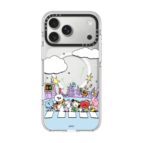 透明 BT21 Crosswalk Case