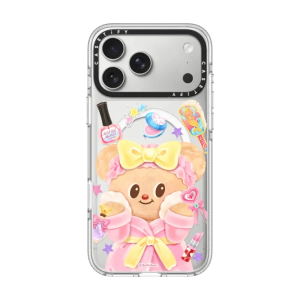 透明 Butterbear at 8AM Big Face Case