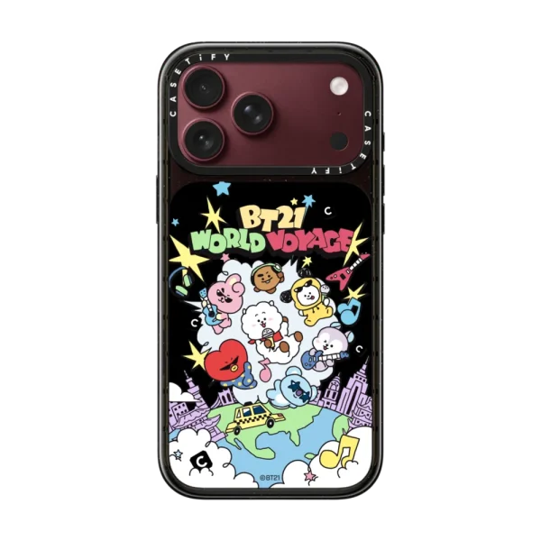 黑 BT21 Sticker Case