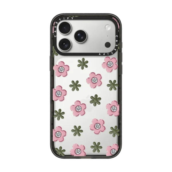 黑框 Pink Crystal Bloom