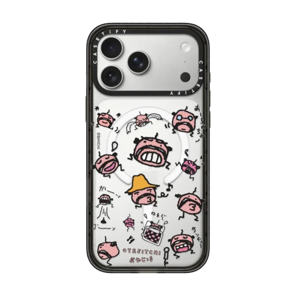黑框磁吸 Tamagotchi Oyajitchi Medley Pattern Case
