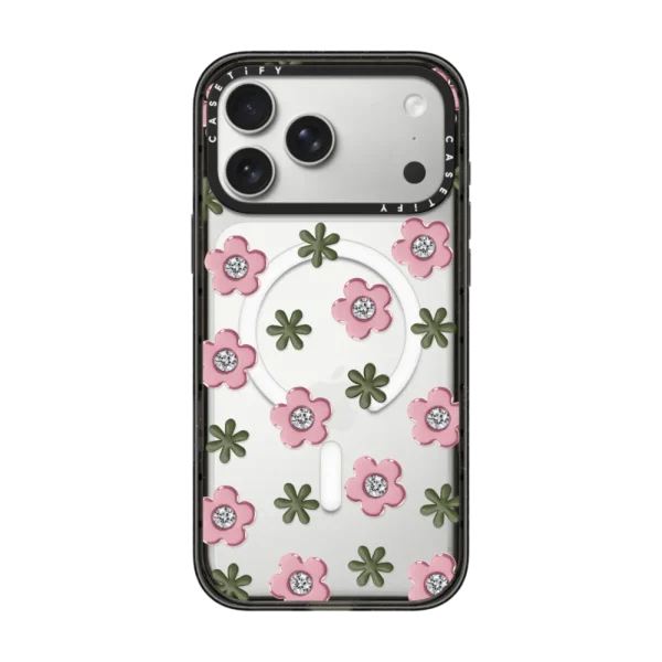 黑框磁吸 Pink Crystal Bloom