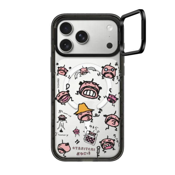 黑框磁吸相机 Tamagotchi Oyajitchi Medley Pattern Case